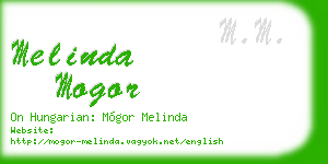 melinda mogor business card